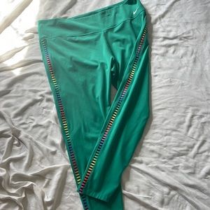 Mike rainbow striped leggings